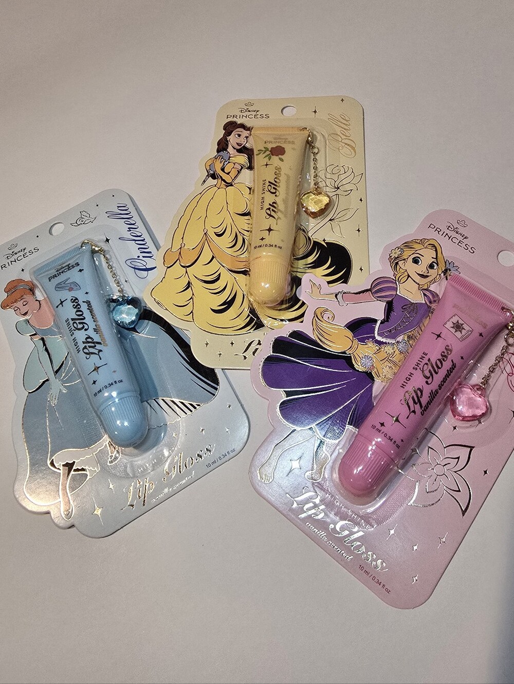 Disney Princess High Shine Vanilla Scented Lip Gloss Set -